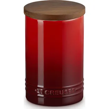 Nádobí Le Creuset, Dóza Le Creuset s dřevěným víkem 770 ml, višňová - Formadore