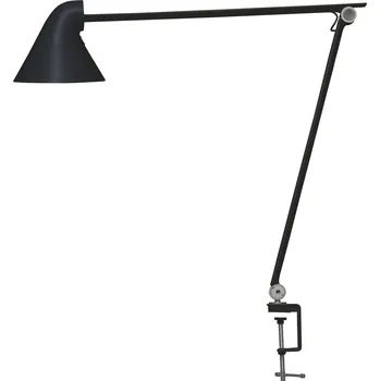 Lampička Louis Poulsen, Lampa na pracovní stůl NJP LED 2700 K s bočním uchycením ke stolu černá - Formadore