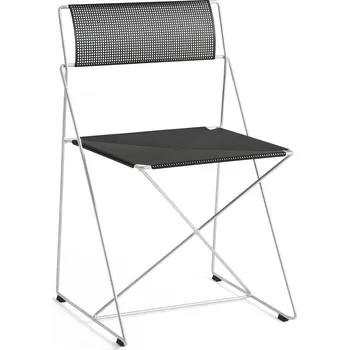 Hay, Židle skládací X-Line, s žárově zinkovanou podnoží, černá - Formadore