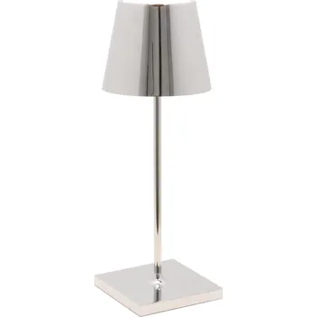 Lampička Zafferano, Stolní lampa Poldina Mini 30 cm stříbrná metalíza - Formadore