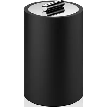 Úložný box Decor Walther, Koupelnová dóza Stone s víkem L chrom-černá - Formadore