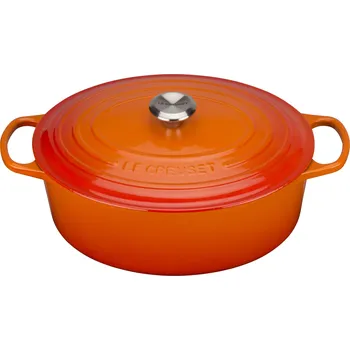 Pánev Le Creuset, Pekáč Signature oválný 33 cm ohnivě oranžový - Formadore
