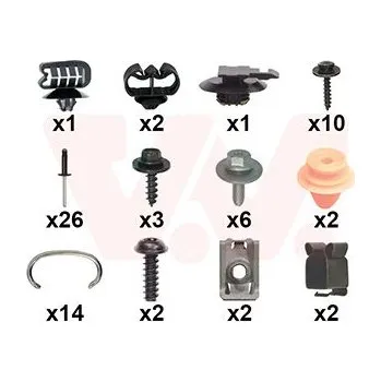 Nárazník Montážní sada, nárazník VAN WEZEL 4426794