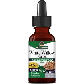 Zdraví Nature's Answer White Willow, vrba bílá, extrakt z kůry, 2000 mg, 30 ml Doplněk stravy