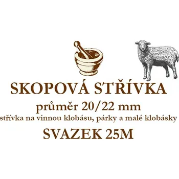 uzenina Skopová střívka 20/22, svazek 25m