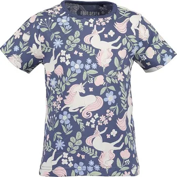 Dívčí tričko Tričko Blue Seven Dunkelblau/ Bunt 9110175 92