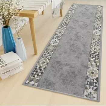 Koberec Protiskluzový běhoun na míru Kardinál 29 - šedý Rozměr koberce: 67 cm