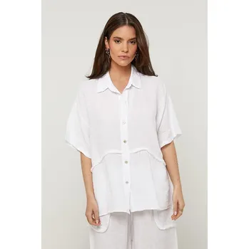 Dámská košile Košile Rodier Lin Weiß 6461861 L/XL