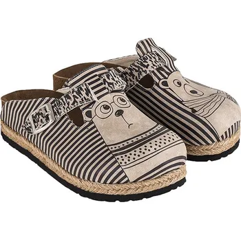 Dámské pantofle Streetfly Braun/ Bunt 6808363 39