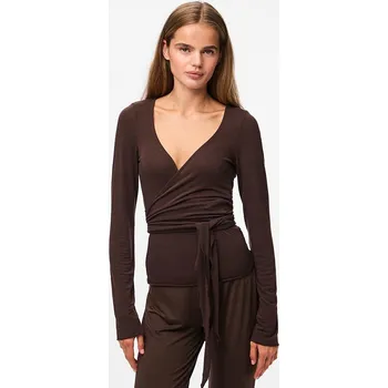 Dámské tričko Pieces Dunkelbraun 321223 M