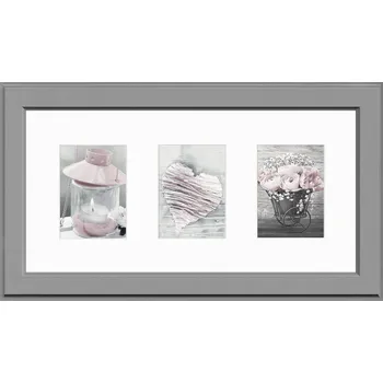 Digitální fotorámeček Styler, Rámeček na 3 fotografie Malmo šedý - Formadore
