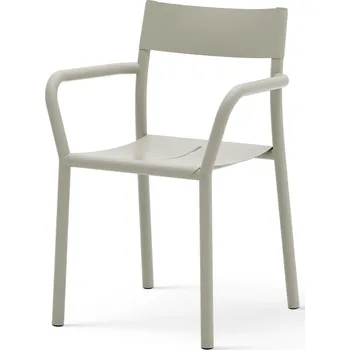 New Works, Židle zahradní May, s područkami, světle šedá - Formadore