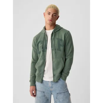 Pánská mikina GAP Mikina na zip - Pánské GAP kaki 2825002