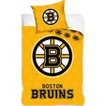 TipTrade (CZ) • Hokejové ložní povlečení NHL Boston Bruins Shields - 100% bavlna Renforcé - 70 x 90 cm + 140 x 200 cm