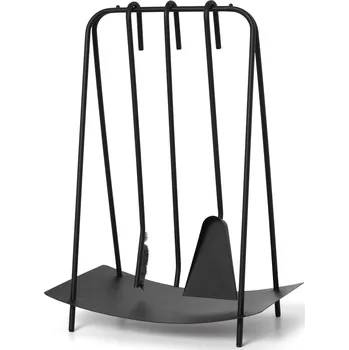 Úložný box Ferm Living, Krbové nářadí Port na stojanu černé 3 díly - Formadore