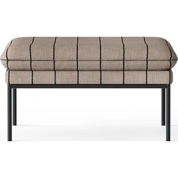 Sedací pytel Ferm Living, Puf Turn s pruhy béžovo-černý - Formadore