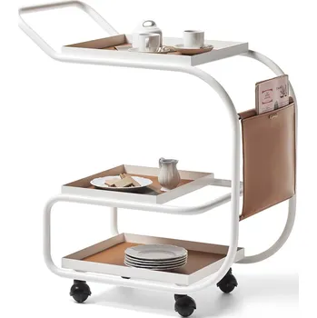 Servírovací stolek Opinion Ciatti, Stolek na kolečkách Zenzer hnědo-bílý - Formadore