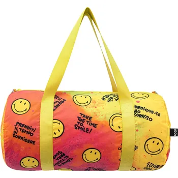 LOQI, Taška Weekender Smiley Time to Smile z recyklovaného materiálu - Formadore