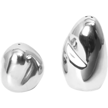 Ferm Living, Solnička a pepřenka Orevo, stříbrné, 2 ks - Formadore