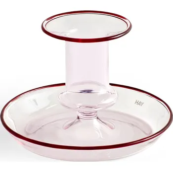 Svícen Hay, Svícen na klasickou svíčku Flare S růžový - Formadore