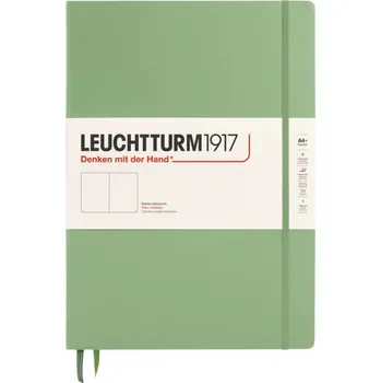 Diář Leuchtturm 1917, Notes hladký v tvrdých deskách Leuchtturm 1917 A4+, 235 stran, šalvějově zelený, 100 g/m² - Formadore