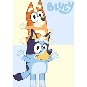 Dětská deka Halantex • Coral fleece deka Bluey a Bingo - 120 × 150 cm