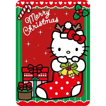 Dětská deka United Essentials • Vánoční flísová deka Hello Kitty - 100 x 140 cm