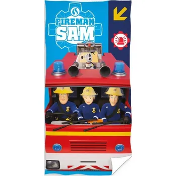 Carbotex • Plážová osuška Požárník Sam - Výjezd hasičů - 100% bavlna - 70 x 140 cm