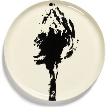 Talíř Serax, Servírovací talíř Feast, bílo-černý - Formadore