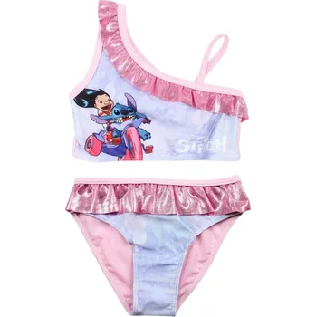 Dívčí plavky DIFUZED • Dívčí dvojdílné plavky Lilo & Stitch na motorce 98 / 104