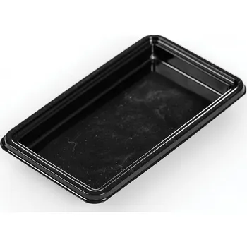 Nádobí Silikomart, Podnosy na dorty Silikomart obdélníkové 4,9 x 9,5 cm černé 100 ks - Formadore