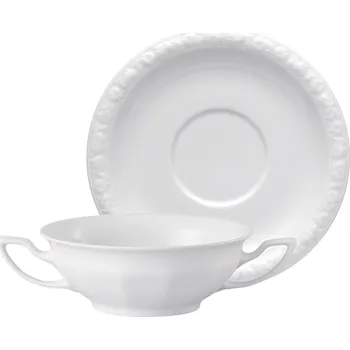 Nádobí Rosenthal, Polévková miska Maria Bílá s podšálkem 270 ml - Formadore