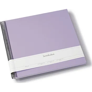 Fotoalbum Semikolon, Album na fotografie Uni Economy velký, lila s bílými listy - Formadore