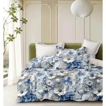 Povlečení NOVINKA 2026 ! Exkluzivní oboustranné Bavlněné povlečení s 3D efektem 140x200/70x90 cm - JINDŘICH