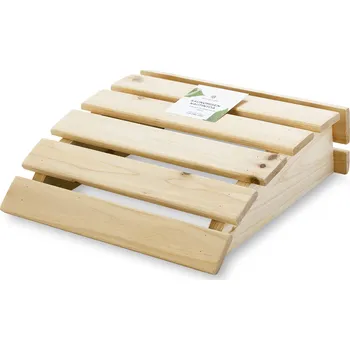 Dřevěný podhlavník do sauny