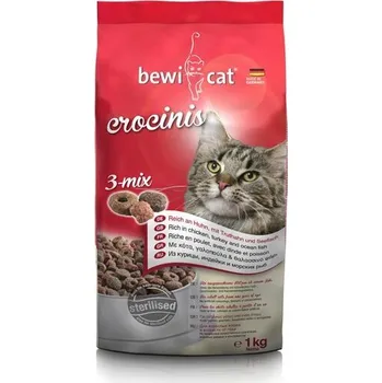 Krmivo pro kočku Bewi Cat Crocinis (3-Mix) 5 kg