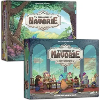 Desková hra Tlama Games Dobrodruzi Navorie + Město v oblacích Explorers of Navoria CZ + Forgotten Lands CZ