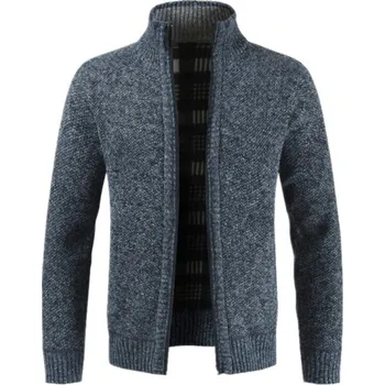 Pánský svetr Pánský svetr na zip modrá S