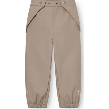 Chlapecké kalhoty MINI A TURE Dětské softshellové kalhoty MATAIANO "Grey Brown" VELIKOST: 86/18 měsíců