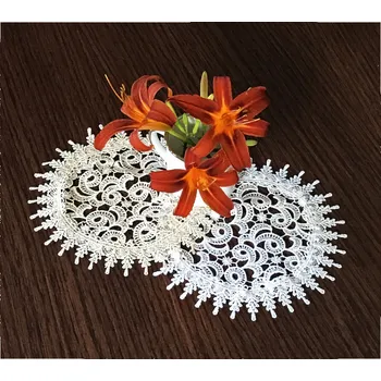 ubrus Krajkový ubrousek TANIA bílá Ø 20 cm, 25 cm MyBestHome Rozměr: Ø 20 cm