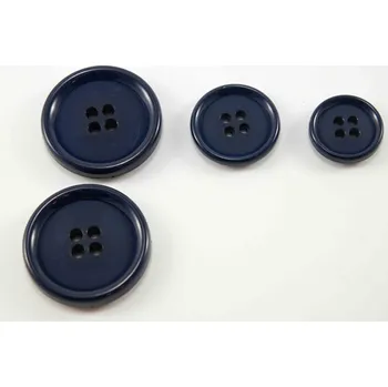 Knoflík Dírkový maxi knoflík - s matným středem - švestkově modrý - průměr 3,43 cm