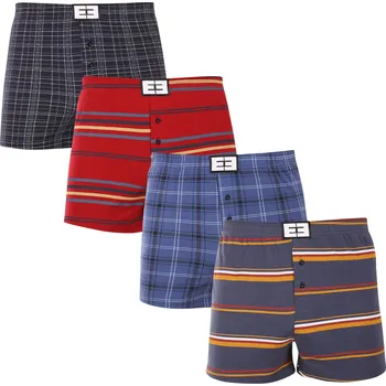 Trenýrky 4PACK pánské trenky Nedeto vícebarevné (4NTV02) M Možnost vrácení zboží ZDARMA do 120 dnů!