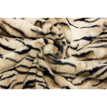Umělá kožešina - Zvířecí vzor tygr