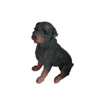 dekorace PES hnědý sedící 8x11cm, v.14cm, DB, polyresin