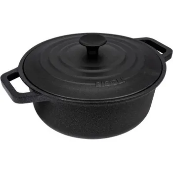 Kastrol RISOLI DI MONTINI Cast iron casserole 20 cm 3 ltr. with shelf LE PIGNATTE, for induction