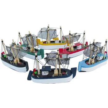 SEA Club Kráječe na krevety, dřevěné, D: 10 cm, různé, sada 6 kusů