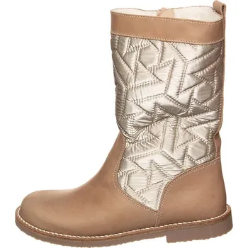 Dívčí kozačky kmins Beige/ Gold 1236788 33