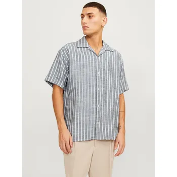 Pánská košile Košile Jack & Jones Dunkelblau/ Weiß 1586173 XL