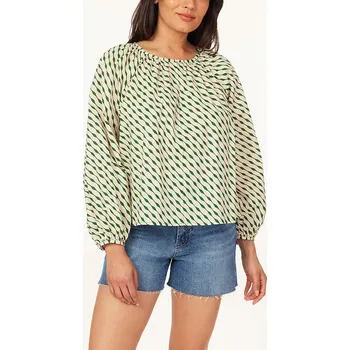 Dámské tričko Scotch & Soda Beige/ Grün 3022923 XL