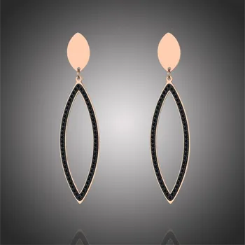 Náušnice Victoria Filippi Stainless Steel Ocelové náušnice se zirkony Francoa - chirugická ocel E-E19114/62 Zlatá